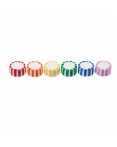 Celltreat CAP ONLY, Assorted Color Screw Top Micro Tube Grip Cap With Integrated O-Ring, Non-sterile