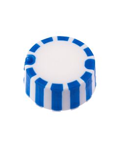 Celltreat CAP ONLY, Blue Screw Top Micro Tube Grip Cap With Integrated O-Ring, Non-sterile