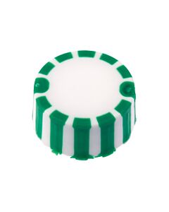 Celltreat CAP ONLY, Green Screw Top Micro Tube Grip Cap With Integrated O-Ring, Non-sterile