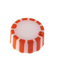 Celltreat CAP ONLY, Orange Screw Top Micro Tube Grip Cap With Integrated O-Ring, Non-sterile