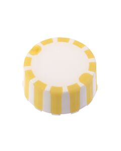 Celltreat CAP ONLY, Yellow Screw Top Micro Tube Grip Cap With Integrated O-Ring, Non-sterile