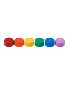 Celltreat CAP ONLY, Assorted Color Screw Top Micro Tube Cap, O-Ring, Opaque, Non-sterile