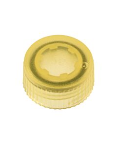 Celltreat CAP ONLY, Yellow Screw Top Micro Tube Cap, O-Ring, Translucent, Non-sterile
