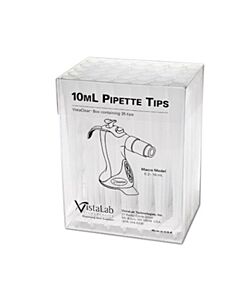 Celltreat 10mL Pipette Tips, Ovation, VistaClear Box, Non-sterile