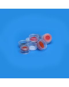 Chemglass Life Sciences Cap, Gc Chem Snap, Polypropylene, With Ptfe/Red Rubber Septum