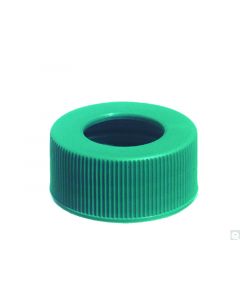 Qorpak 24-410 Green Pp Unlined Hole Cap, Packed In Bags Of 144