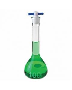 Chemglass Life Sciences Cg-1617-100 Design Facilitates Mixing Volumetric Flask, 100 Ml