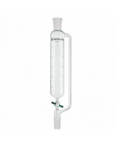 Chemglass Life Sciences Cg-1712-01 Cylindrical Style Graduated Addition Funnel, 60 Ml Capacity