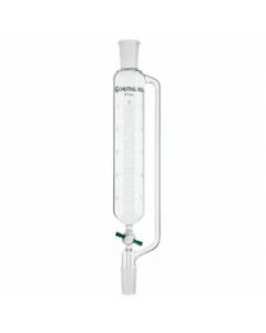 Chemglass Life Sciences Cg-1713-09 Cylindrical Style Graduated Addition Funnel, 50 Ml Capacity