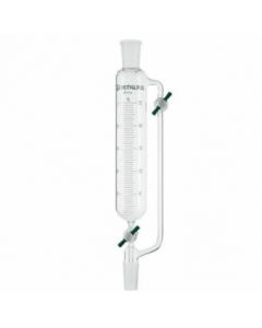 Chemglass Life Sciences Cg-1718-13 Cylindrical Style Graduated Addition Funnel, 25 Ml Capacity