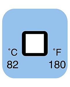 Antylia Digi-Sense Irreversible 1-Point Square Temperature Label, 108F/42C; 50/Pk