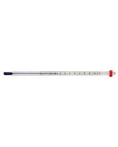 Antylia Digi-Sense PFA Safety Coated Liquid-In-Glass Thermometer; 0 to 230F, 76mm Immersion, Organic Liquid Fill