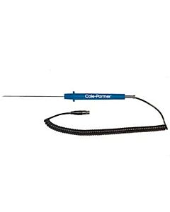 Antylia Digi-Sense Hypodermic RTD Probe, 100 Ohm, 5-ft Coil Cable; 2" L