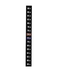 Antylia Digi-Sense Reversible 16-Point Vertical Temperature Label, 32-49C/90-120F; 10/Pk
