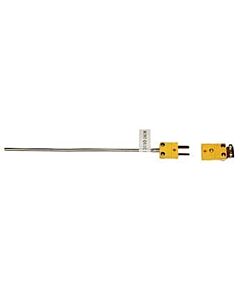 Antylia Digi-Sense Type K Thermocouple Quick Dis-connector, with Mini-Connector, 6" L, .188 Dia. Grounded Junction
