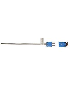 Antylia Digi-Sense Type T Thermocouple Probe Quick Dis-connector, with Mini-Connector, 12" L, .125 Dia, Ungrounded Junction