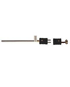 Antylia Digi-Sense Type J Thermocouple Probe Quick Dis-connector, with Std-Connector, 18" L, .125 Dia, Ungrounded Junction