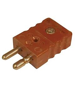 Antylia Digi-Sense Standard Type-K Thermocouple Male Connector, 2 Pin, Hollow