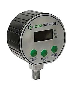 Antylia Digi-Sense High-Accuracy Digital Gauge, 0 to 100 psig, 4-Digit LCD
