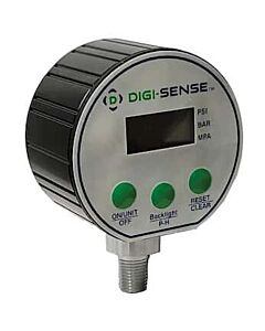 Antylia Digi-Sense High-Accuracy Digital Gauge, 0 to 2000 psig, 4-Digit LCD