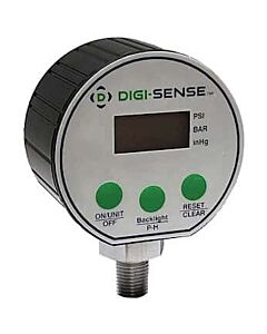 Antylia Digi-Sense High-Accuracy Digital Gauge, -15 to 15 psig Vacuum and Pressure, 4-Digit LCD