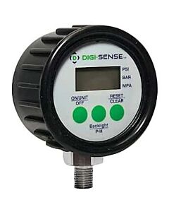 Antylia Digi-Sense Digital Pressure Gauge, 0 to 5 psi, 2.5" dia, 1/4" NPT(M)