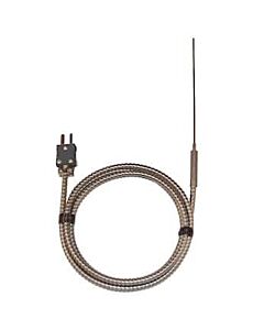 Antylia Digi-Sense Type-J Hypo Tip Probe 4" L Mini-Connector, SS .063" Dia Grounded 4ft Armored Cable