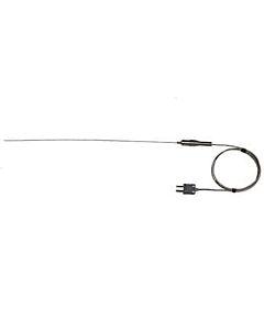 Antylia Digi-Sense Type-J, High-Temperature Wire Probe, 12" Length, 0.040" Diameter, Ungrounded, Mini-Connector, 3 ft 24-Gauge Cable