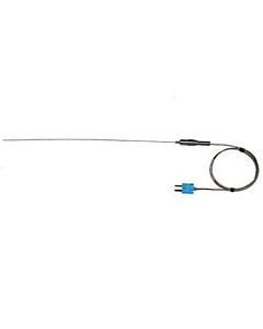 Antylia Digi-Sense Type-T, High-Temperature Wire Probe, 12" Length, 0.040" Diameter, Grounded, Mini-Connector, 3 ft 24-Gauge Cable