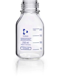 DWK DURAN® pressure plus+ GL 45 Laboratory Bottle, clear, without screw cap and pouring ring, 500 mL