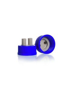 DWK DURAN® GL 45 Replacement HPLC Screw Cap, 4x M8 screw caps, 12x silicone seals (various sizes), complete set