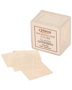 Eisco Labs Microscope Cover Glasses Size 22x22mm, Pack Of 100