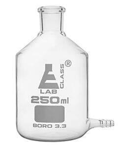 Eisco Labs Aspirator Bottle, 250ml - With Outlet For Tubing - Borosilicate Glass - Eisco Labs