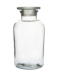 Eisco Labs Reagent Bottle, Soda Glass, Wide Neck With Stopper, 1000 Ml