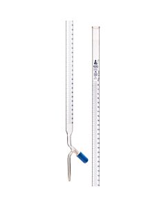 Eisco Labs Burette, 100ml - Class A, Din Iso 385 Compliant, Borosilicate Glass With Pfte Needle Valve Rotaflow Stopcock, 0.02ml Graduations - Eisco Labs