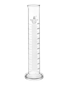 Eisco Labs Graduated Cylinder, 1000ml - Class A - White Graduations, Round Base