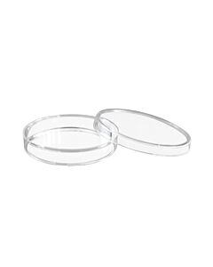 Eisco Labs Disposable Petri Dish With Lid - Sterile - 60x15mm - Polystyrene - Triple Vented - Transparent