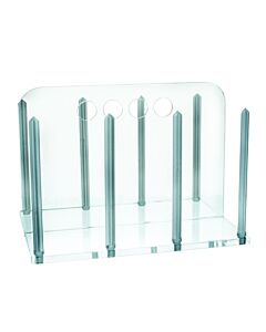 Eisco Labs Petri Dish Rack For 60mm Hold Up To 60 Dishes - Clear Acrylic