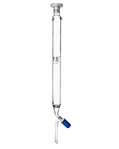 Eisco Labs Chromatography Column, 12 Inch - 19/26 Joint Size - Borosilicate 3.3 Glass - With Rotaflow Stopcock & Sintered Disc - Eisco Labs