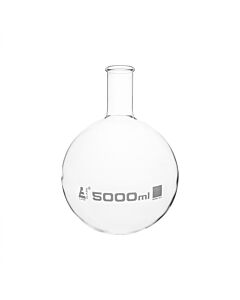 Eisco Labs Florence Boiling Flask, 5000ml - Round Bottom - Borosilicate Glass