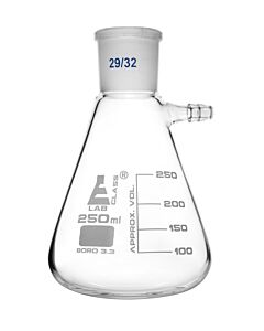 Eisco Labs Buchner Filtering Flask, 250ml - 29/32 Joint - Borosilicate Glass