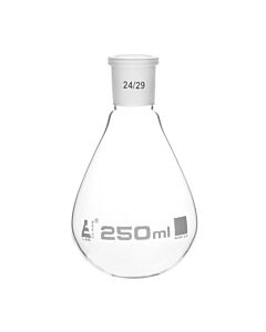 Eisco Labs Evaporating Flask, 250ml - 24/29 Interchangeable Joint - Borosilicate Glass - Eisco Labs