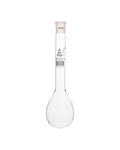 Eisco Labs Kjeldahl Flask, 300ml - 24/29 Socket Size - Long Neck, Round Bottom - Borosilicate Glass