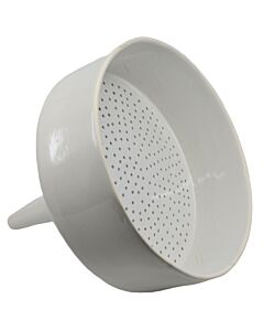 Eisco Labs Buchner Funnel, 30cm - Porcelain - Straight Sides, Perforated Plate