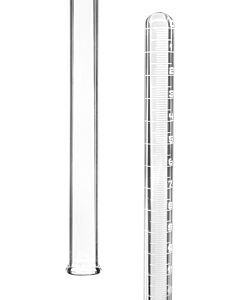 Eisco Labs Gas Tube, 100ml - White Graduations - Sealed End - For Measurement Of Gasses - Borosilicate Glass - Eisco Labs