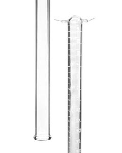 Eisco Labs Eudiometer Tube, 100ml - Two Platinum Electrodes - White Graduations - Sealed End - Borosilicate Glass - Eisco Labs