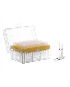 Eisco Labs Racked Filter Tips, 50µl - 96 Tips - Graduated - Hydrophobic, Polyethylene Filtered Tips - Sterile, Autoclavable - Eisco Labs