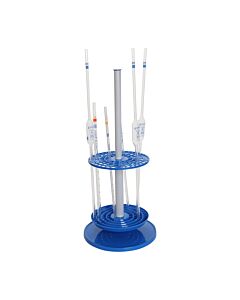Eisco Labs Rotary Pipette Stand, Holds 94 Pipettes Vertically - Open Bottom for Easy Draining - Eisco Labs