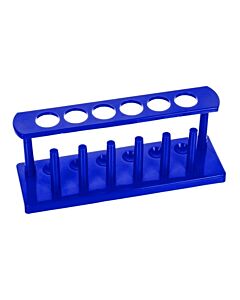 Eisco Labs Test Tube Stand, Polypropylene, 25mm dia. Holes for 6 tubes