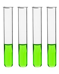 Eisco Labs 24PK Test Tubes, 30mL, 20x150mm - Rimmed - Light Wall, 1.2mm Thick - Borosilicate 3.3 Glass